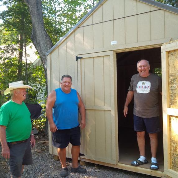 100sqft wooden storage Shed made in Canada tweed ontario