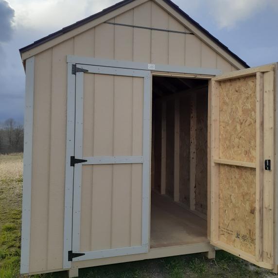 Wooden storage shed